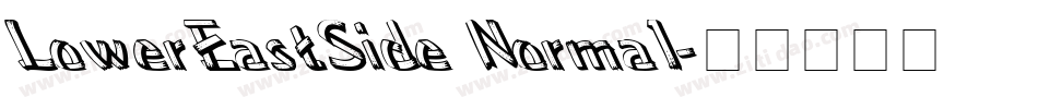 LowerEastSide Normal字体转换
